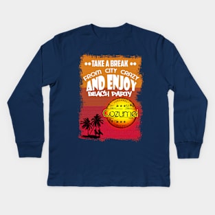 Beach Party Cozumel Kids Long Sleeve T-Shirt